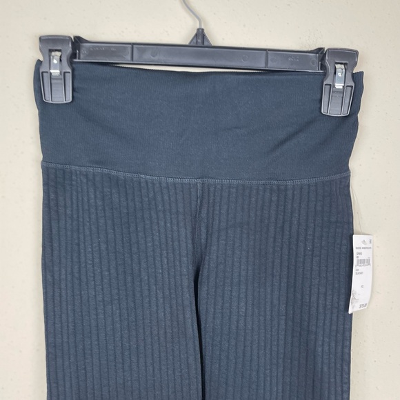 NWT Good American Black Wide Ribbed Seamless Leggings - Picture 6 of 6